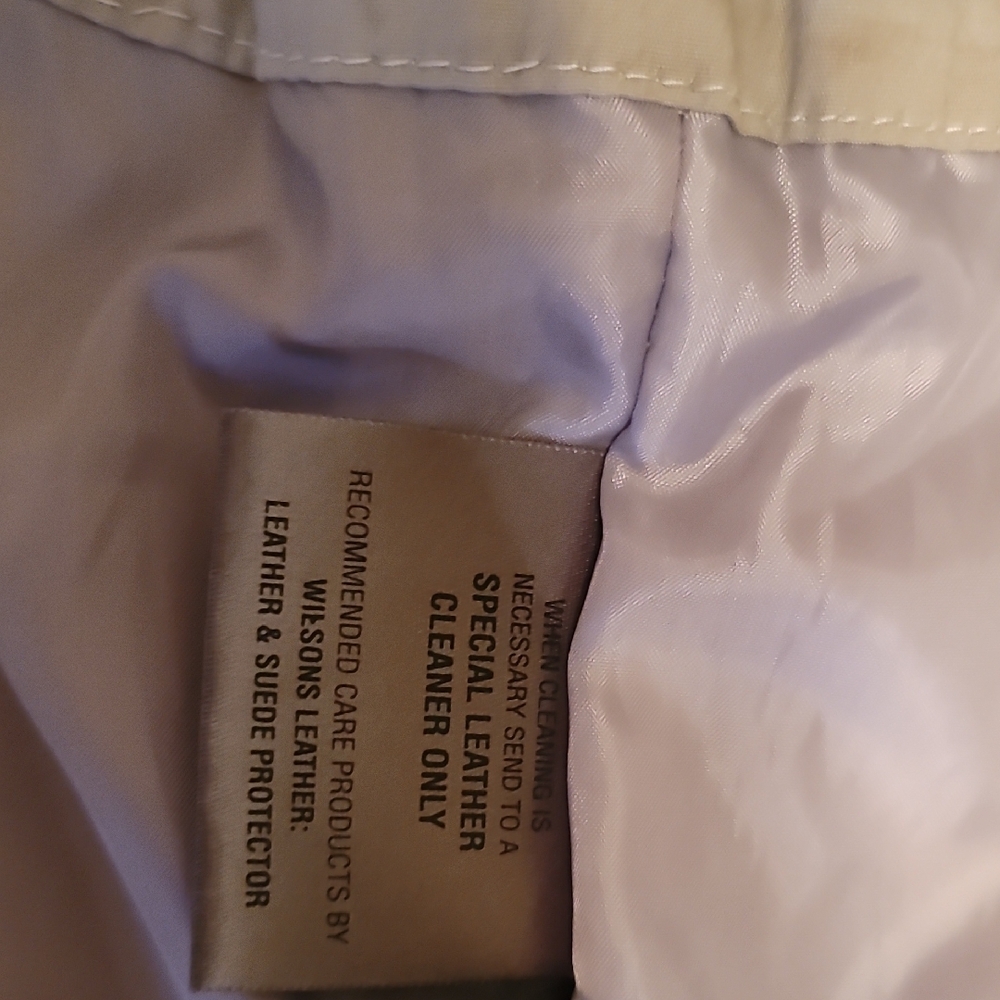 Men's Large Wilsons Leather Dark/Light Gray Jacket - Picture 4 of 6